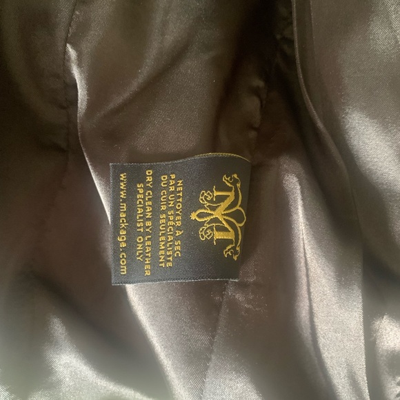 Mackage Double Closure Leather Trim Jacket - Picture 9 of 16